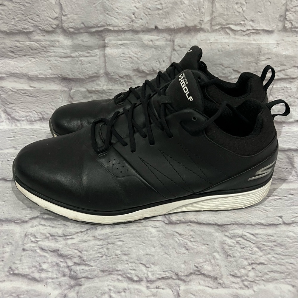 SKECHERS GO GOLF MOJO GOLF SHOES PUNCH SHOT-BLACK/SILVER size 8.5